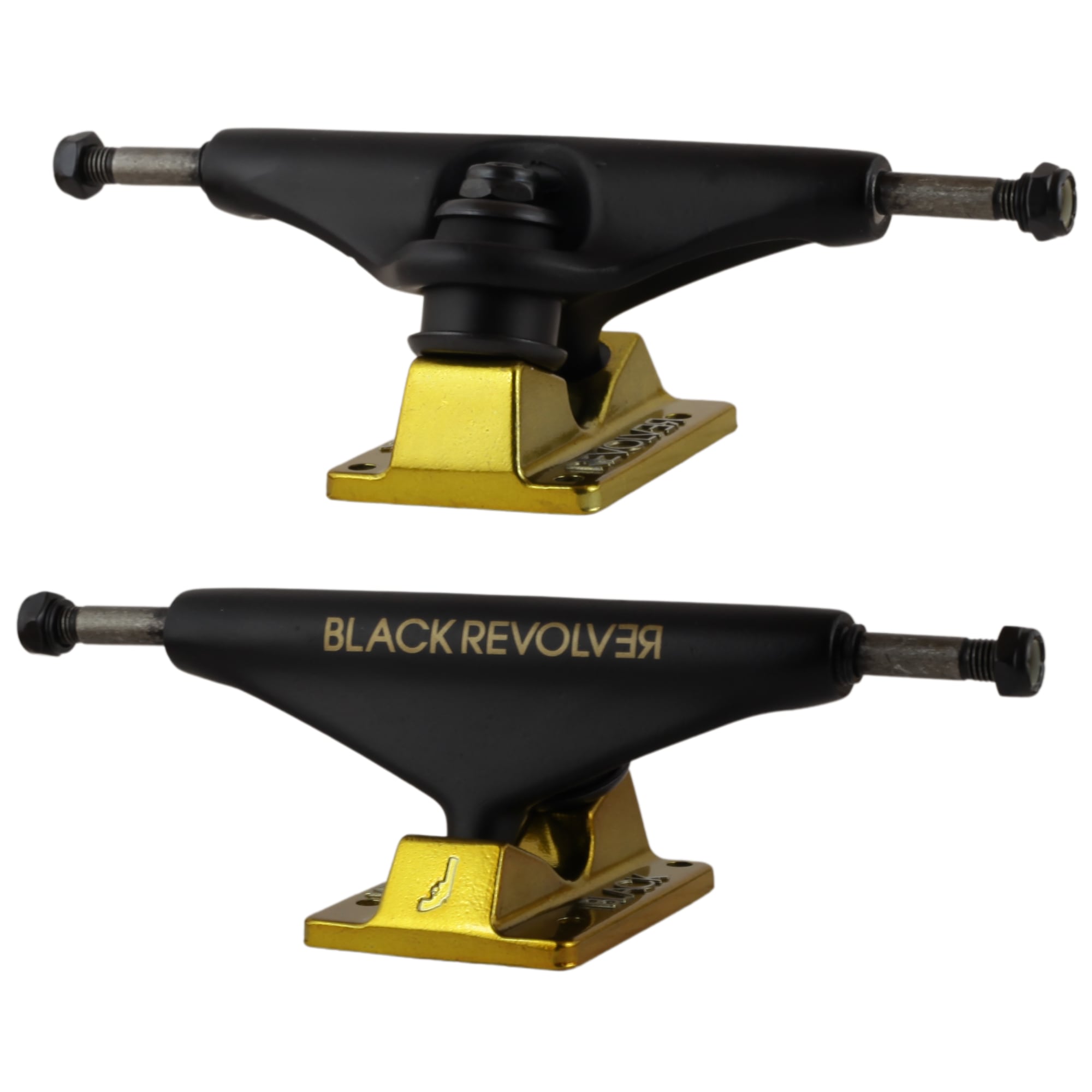 Black Revolver Skateboard Trucks 5.35 (PAIR) – Skate4Less