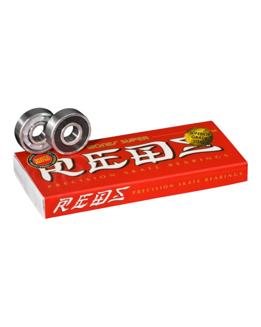 Bones Super Reds Skateboard Bearings - 8 pack