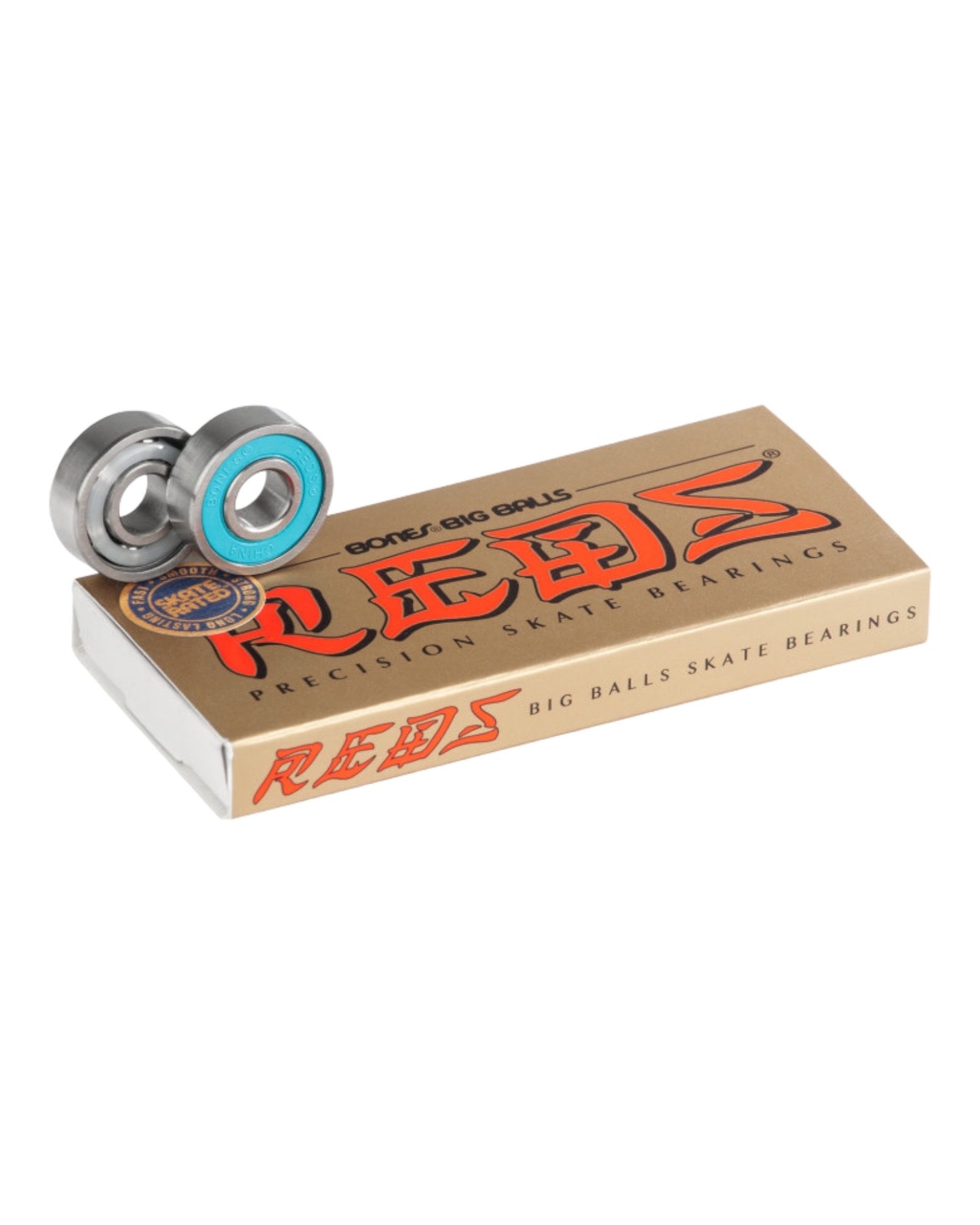 Bones Big Balls Reds Skateboard Bearings - 8 pack