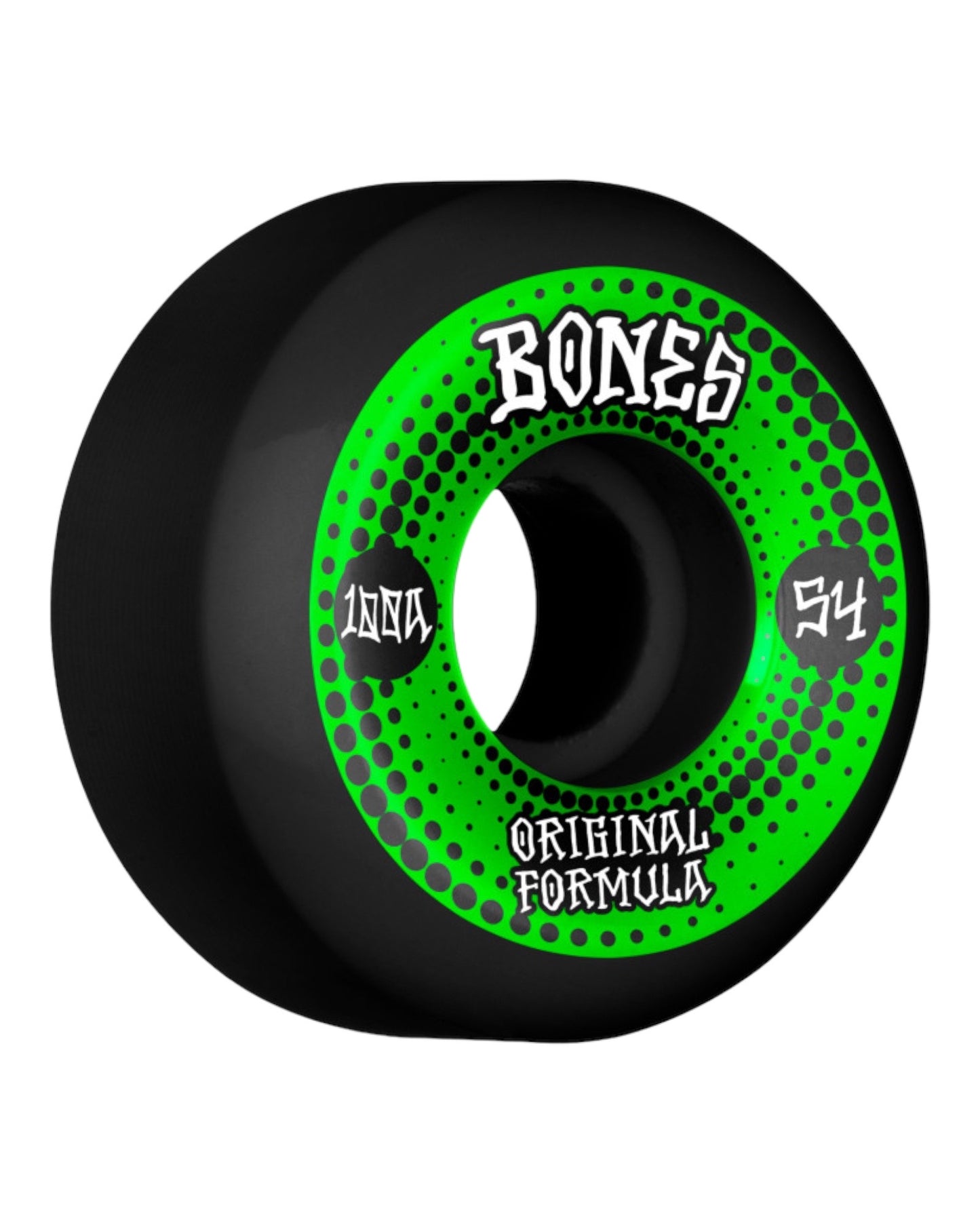 BONES OG Formula Skateboard Wheels Originals 54mm V5 Black 100A 4pk