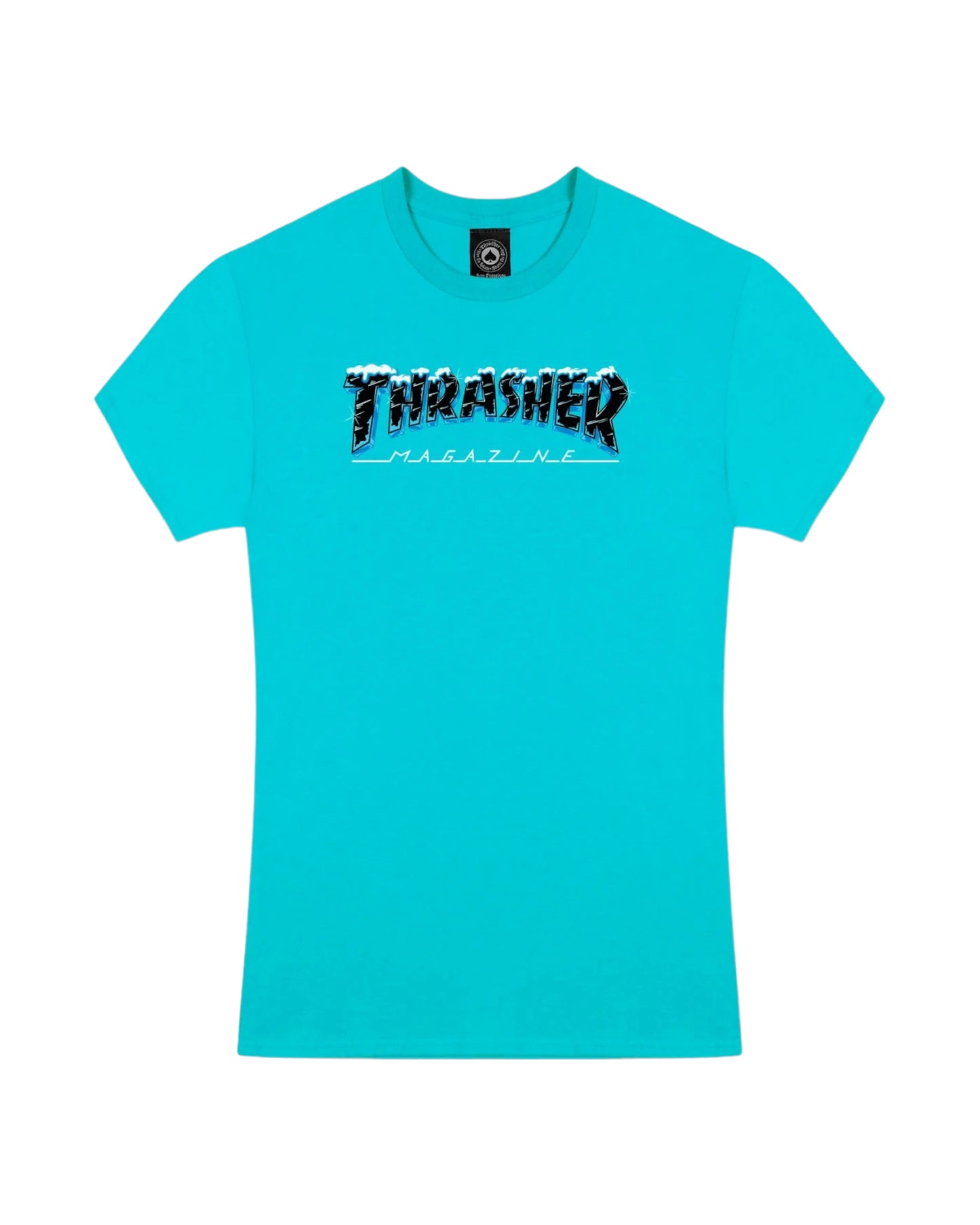 Thrasher Women’s V Neck T Shirt Black Ice