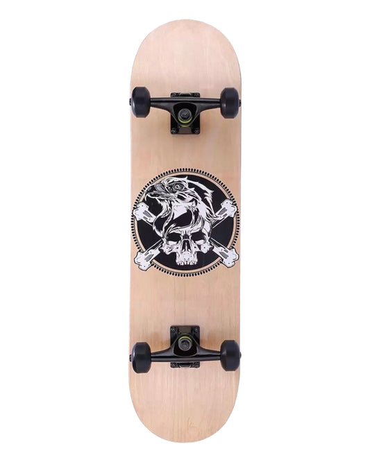Pro Skull & Bones Skateboard 8"