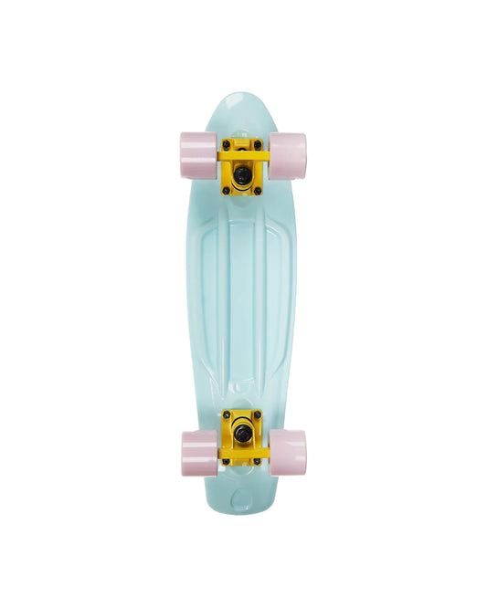 Mint Blue Plastic Mini Cruiser Skateboard 22"