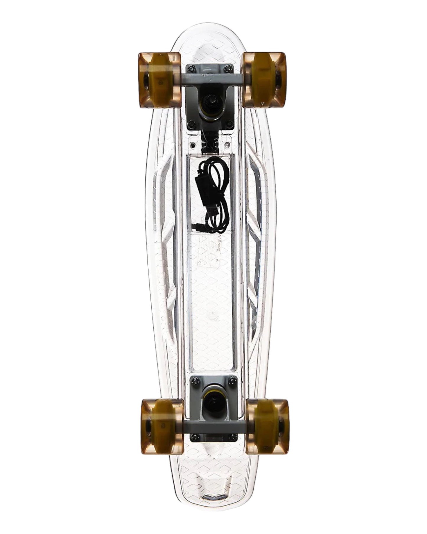 Transparent Ligh Up Mini Cruiser Skateboard L22"