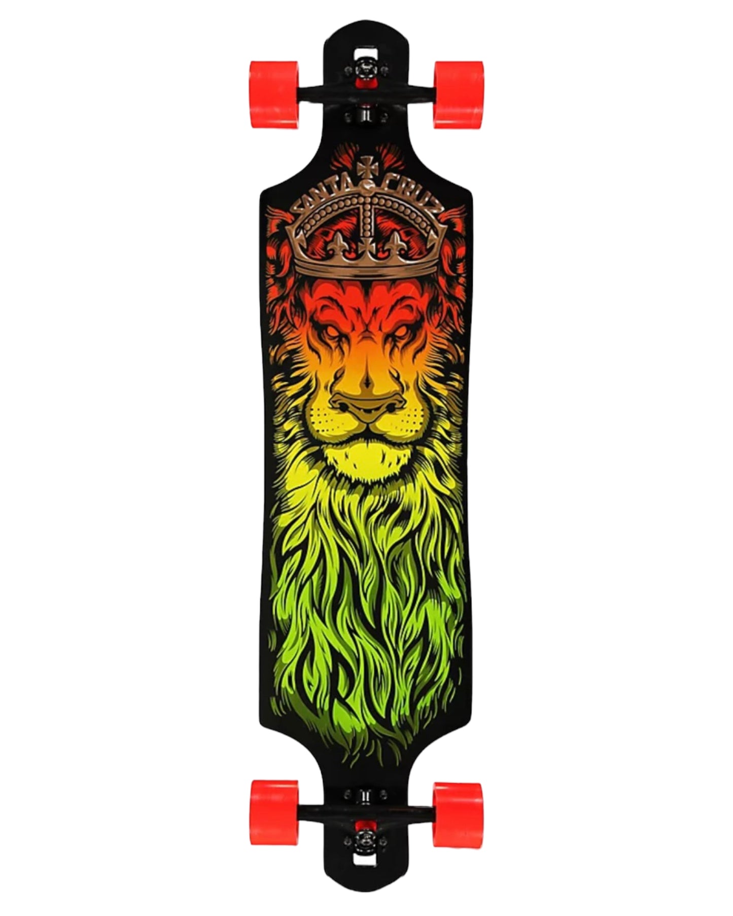 Santa Cruz Lion Drop Through Longboard Skateboard 42”