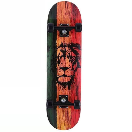 Rasta Complete Skateboard For Beginner / Intermediate 8”