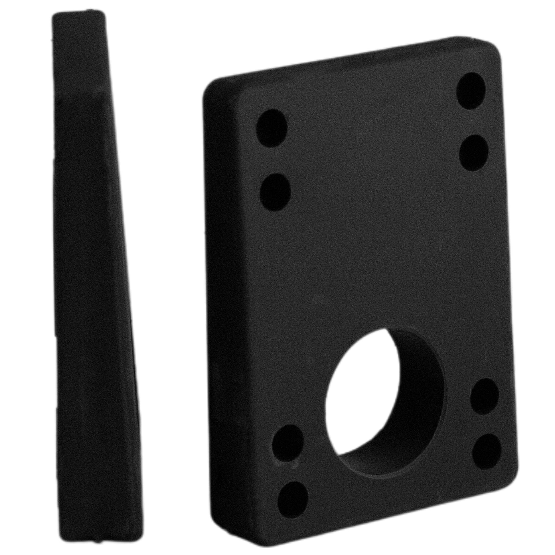 angled wedged rubber riser pads for skateboard