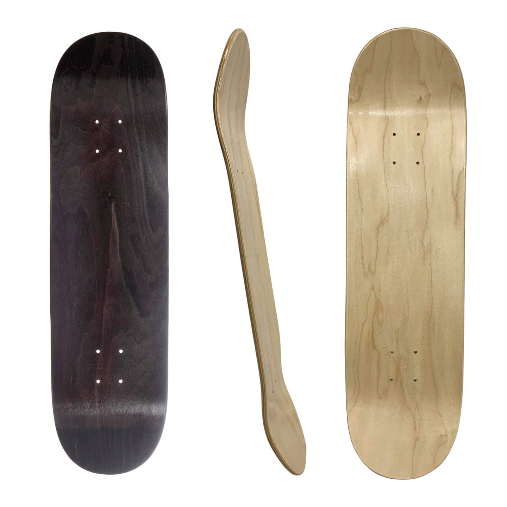 black blank maple wood skateboard deck