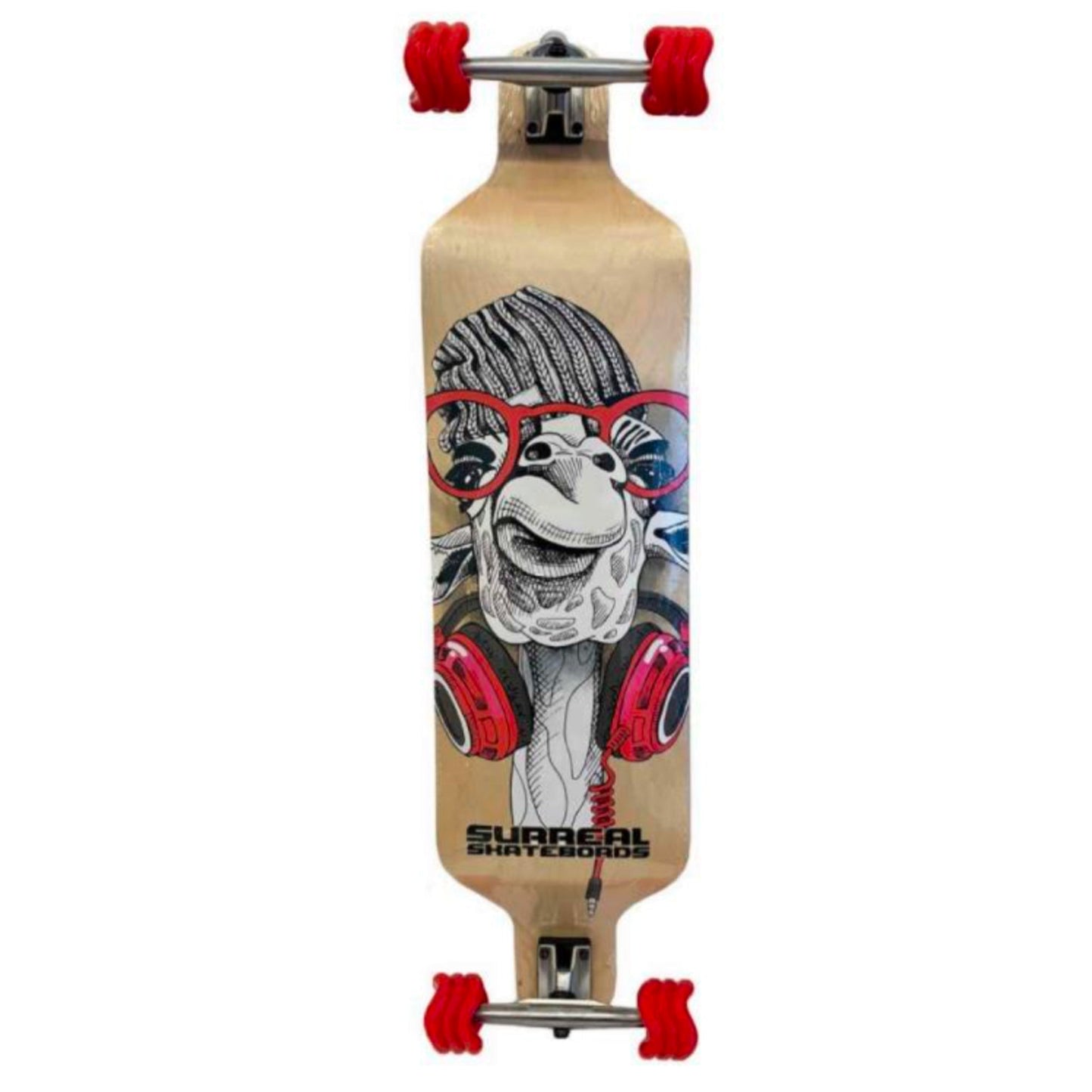 drop down longboard skateboard with shark wheels 
